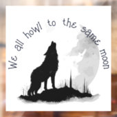 Wir alle klammern uns an das gleiche Moon Inspirat Fensteraufkleber (Blatt 2)