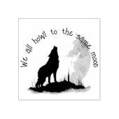 Wir alle klammern uns an das gleiche Moon Inspirat Gummistempel (Prägung)