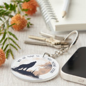 Wir alle klammern uns an das gleiche Moon Inspirat Schlüsselanhänger (Vorderseite rechts)