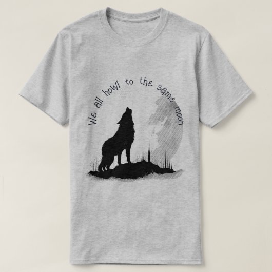 Wir alle klammern uns an das gleiche Moon Inspirat T-Shirt (Design vorne)