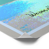 Wir alle können den Himmel, Fallschirm, Inspiratio Poster (Ecke)