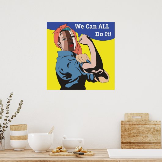 Wir alle können es tun poster (Küche)