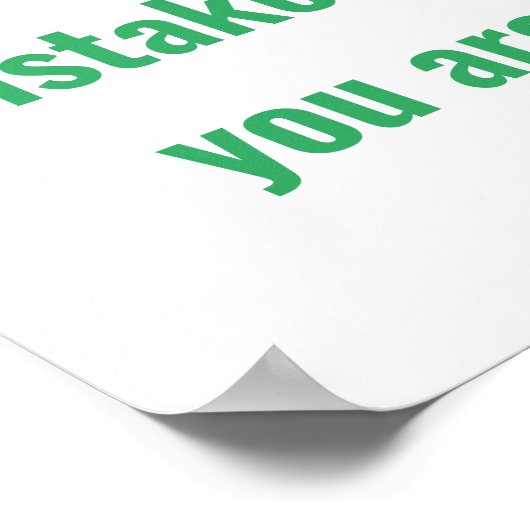 Wir alle machen Fehler Poster (Ecke)