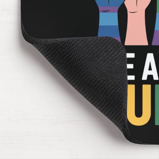 Wir alle sind der menschliche Rainbow LGBTQ-Stolz, Mousepad (Ecke)