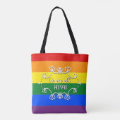Wir alle sind der Monat mit dem LGBTQ Tasche (Rückseite)