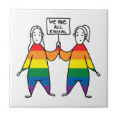 Wir alle sind gleich fliese (Vorderseite)