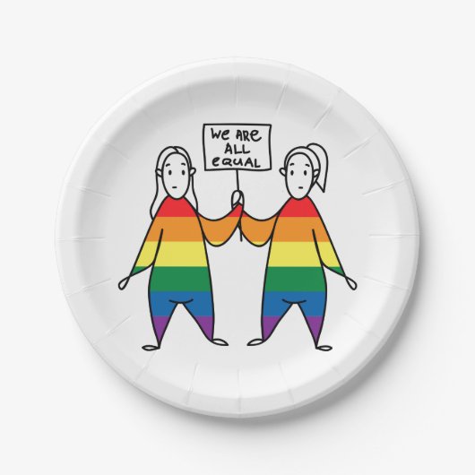 Wir alle sind gleich pappteller (Vorderseite)