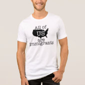 Wir alle sind Immigranten Tri-Blend Shirt (Vorderseite)