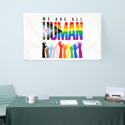 Wir alle sind Menschen Banner (Messeveranstaltung)