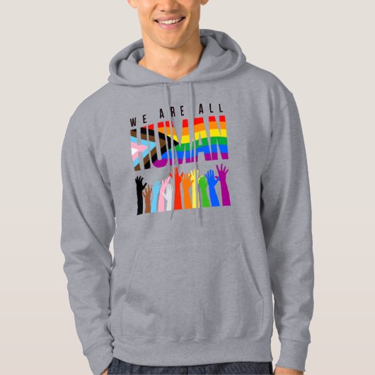 Wir alle sind Menschen Hoodie (Vorderseite)