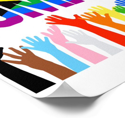 Wir alle sind Menschen Poster (Ecke)