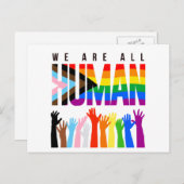 Wir alle sind Menschen Postkarte (Vorne/Hinten)