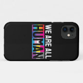 Wir alle sind menschliche LGBTQIA+ Case-Mate iPhone Hülle (Rückseite (Horizontal))