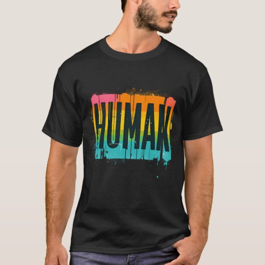 Wir alle sind menschlicher LGBT-T - Shirt (Vorderseite)