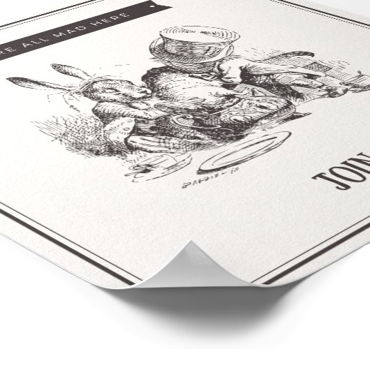 Wir alle sind verrückt hier poster (Ecke)