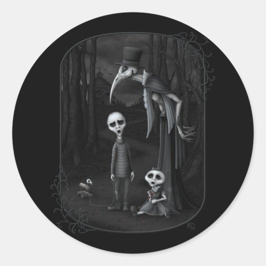 Wir alle sinken runder aufkleber (Vorderseite)