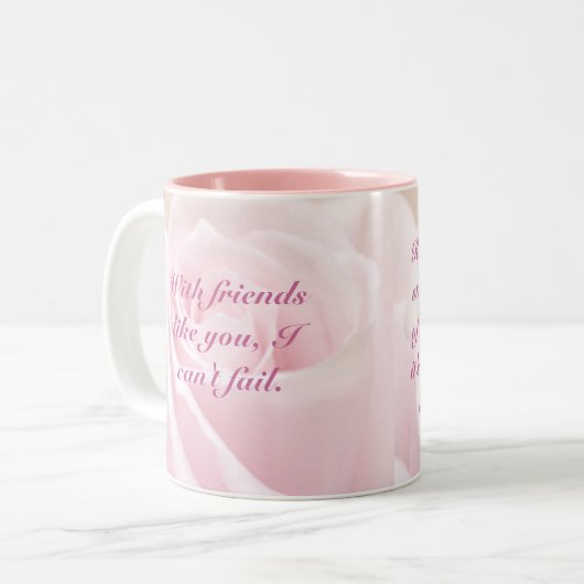 Wir alle Stolpern… Brustkrebs-Bewusstsein Zweifarbige Tasse (Vorderseite Links)