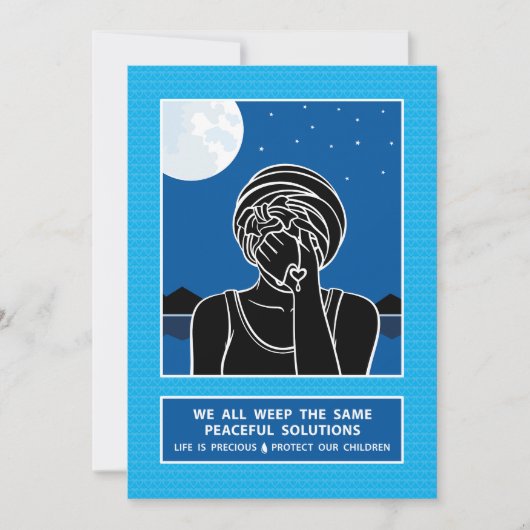 Wir alle weben die gleiche 2_flache Karte 5"x7" (Vorderseite)