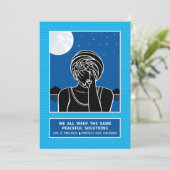 Wir alle weben die gleiche 2_flache Karte 5"x7" (Stehend Vorderseite)