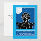 Wir alle weben die gleiche 2_flache Karte 5"x7" (Vorne/Hinten)