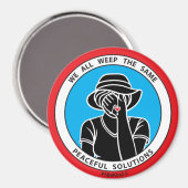 Wir alle weinen das gleiche 1 Red_3" Magnet (Vorderseite/Rückseite)