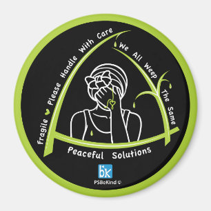 Wir alle weinen das gleiche 2_3" Round Magnet