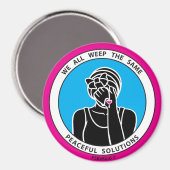 Wir alle weinen das gleiche 2 Pink_3" Magnet (Vorderseite/Rückseite)