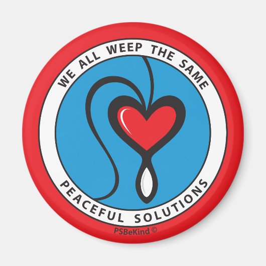 Wir alle weinen das gleiche 2_Round Magnet 2.25" (Vorne)