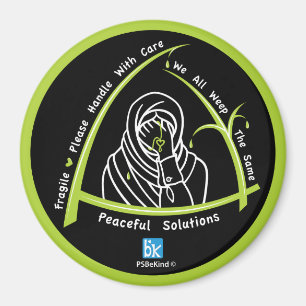 Wir alle weinen das gleiche 3_3" Round Magnet