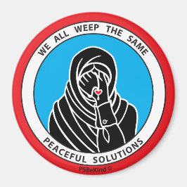 Wir alle weinen das gleiche 3 Red_3" Magnet