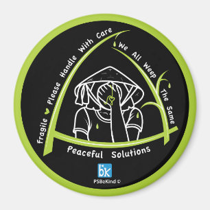 Wir alle weinen das gleiche 4_3" Round Magnet