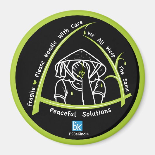 Wir alle weinen das gleiche 4_3" Round Magnet (Vorne)