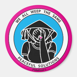 Wir alle weinen das gleiche 4 Pink_3" Magnet