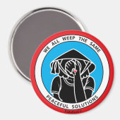 Wir alle weinen das gleiche 4 Red_3" Magnet (Vorderseite/Rückseite)