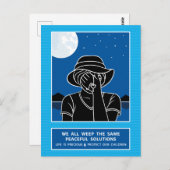 Wir alle weinen die gleiche 1_ Postkarte (Vorne/Hinten)