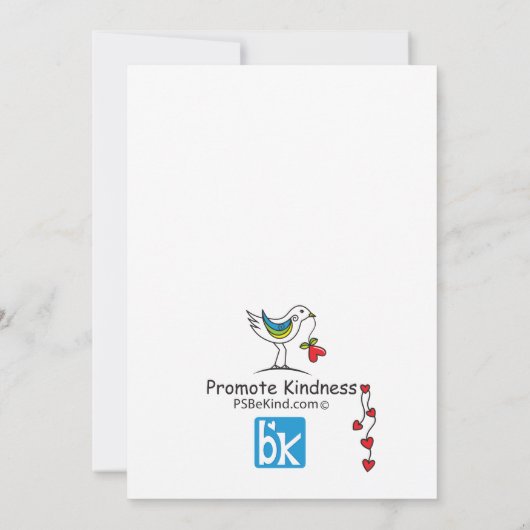 Wir alle weinen die gleiche 3_flat Card 12x18" (Rückseite)