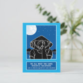 Wir alle weinen die gleiche 4_ Postkarte (Stehend Vorderseite)