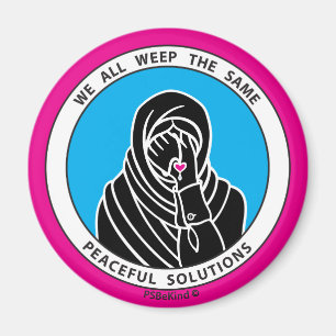 Wir alle weinen die gleichen 3 Pink_2.25" Magnet_ Magnet