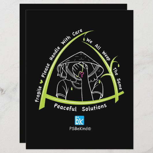 Wir alle wischen das gleiche 4_flache Papierblatt_ (Vorne/Hinten)