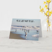 WIR ALLE WOLLTE NUR, GLÜCKLICH ZU SAGEN KARTE (Gelbe Blume)