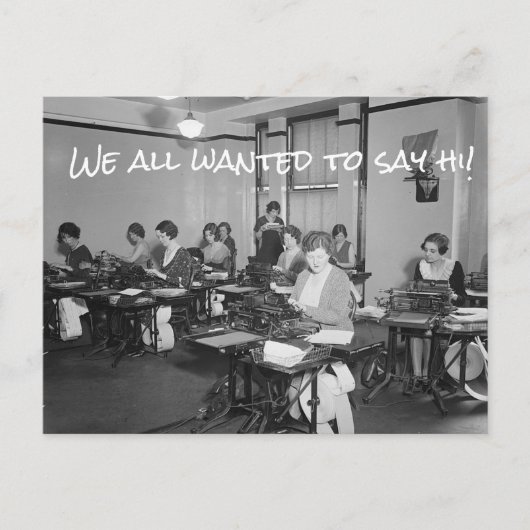 Wir alle Wollte zu Say Hi!Postkarte Postkarte (Vorderseite)