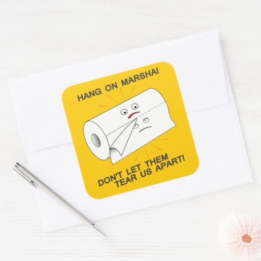 Wir als Teil Quadratischer Aufkleber (Umschlag)