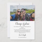 Wir ändern das Datum Save the Date-Foto Date (Rückseite)