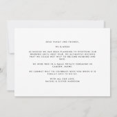 Wir änderten das Datum, konnten aber nicht warten Ankündigung (Rückseite)