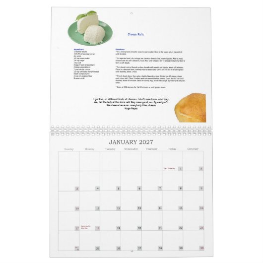 Wir arbeiten für Käse-Kalender Kalender (Jan 2027)