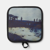 Wir aßen den ganzen Fisch, was? Hafen Insel Topflappen (Vorderseite)