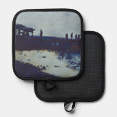 Wir aßen den ganzen Fisch, was? Hafen Insel Topflappen (Vorderseite/Rückseite)