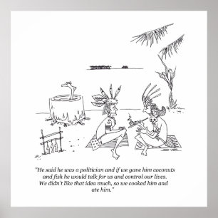 Wir aßen ihm ein mattes Plakat