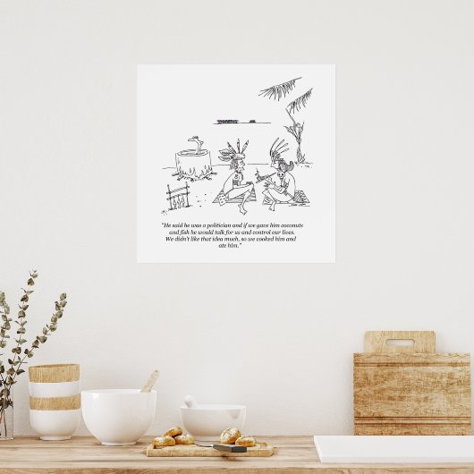 Wir aßen ihm ein mattes Plakat (Küche)