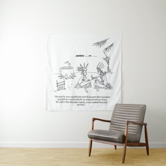 Wir aßen ihm Tapeten Wandteppich (Beispiel)